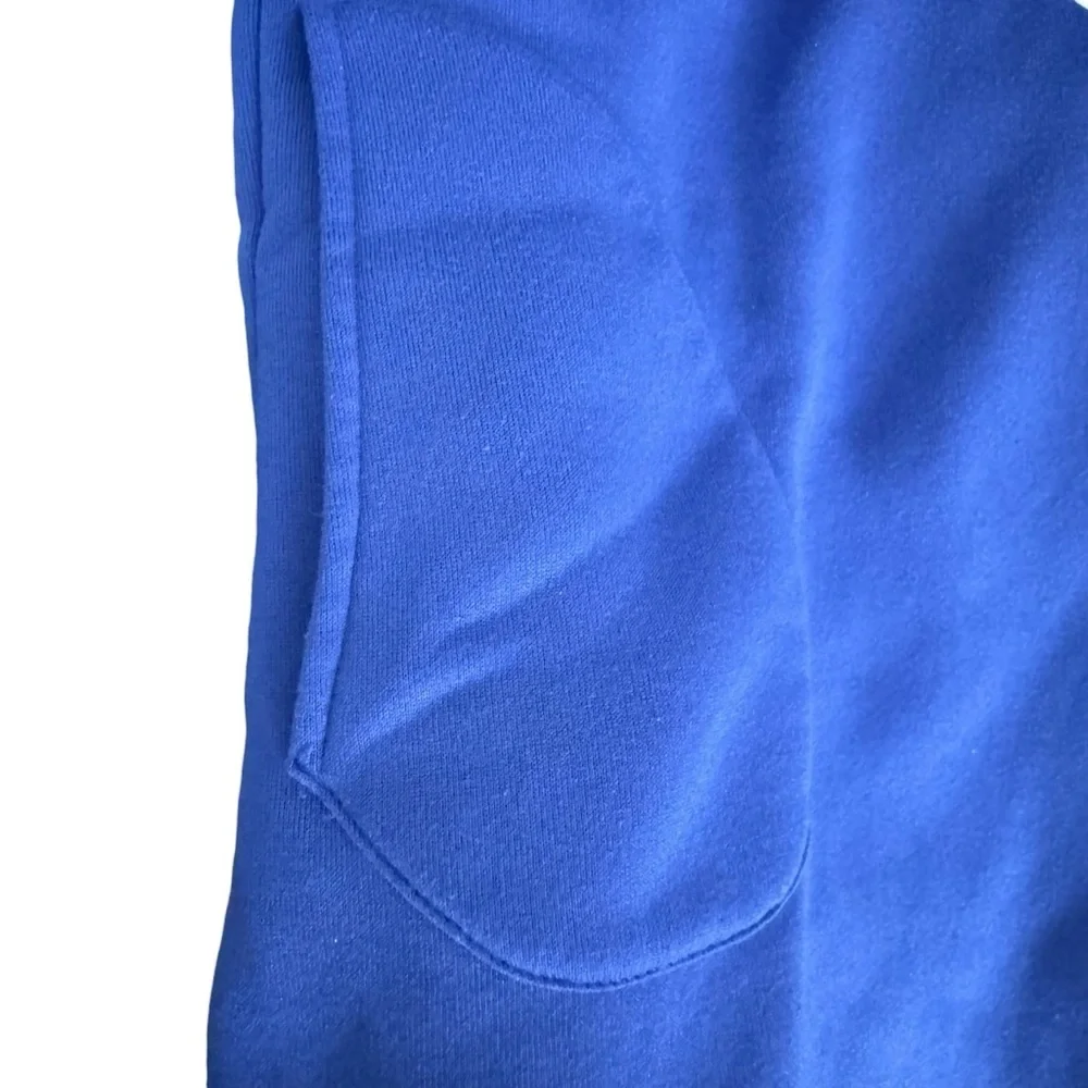 Faith Cross Christian Hoodie Blue Asymmetrical Wrap Pullover Women’s Large - Picture 6 of 10